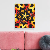 Abstract Butterfly heARTs Gewikkeld Canvas (Insitu (Woonkamer))