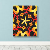 Abstract Butterfly heARTs Gewikkeld Canvas (Insitu (Houten vloer))