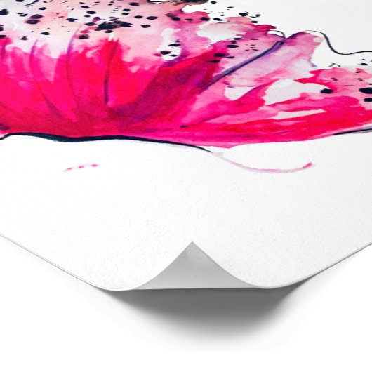 Abstract Butterfly Premium Canvas Poster (5x7) (Hoek)