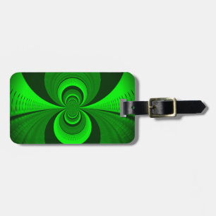 Abstract caleidoscooppatroon voor Bright Groovy Bagagelabel