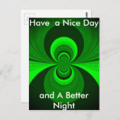 Abstract caleidoscooppatroon voor Bright Groovy Briefkaart (Voorkant / Achterkant)