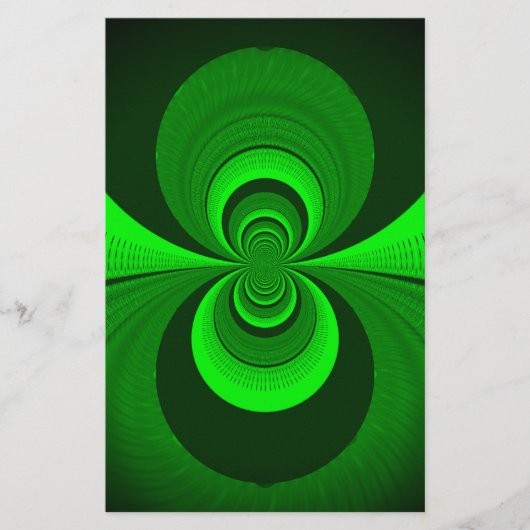 Abstract caleidoscooppatroon voor Bright Groovy Briefpapier (Voorkant)