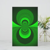 Abstract caleidoscooppatroon voor Bright Groovy Briefpapier (Staand voorkant)