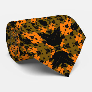 Abstract Camouflage Khaki Fractale Militaire Patro Stropdas