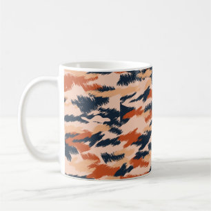 Abstract camouflagepatroon. Naadloze wand Koffiemok