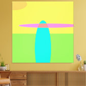 Abstract Canvas Afdruk (Insitu (Woonkamer))