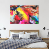 Abstract Canvas Afdruk (Insitu (Slaapkamer))