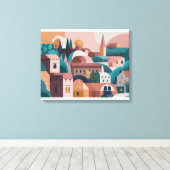 Abstract Canvas Afdruk (Insitu (Houten vloer))
