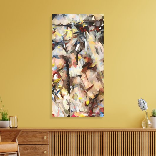 Abstract Canvas Afdruk (Insitu (Woonkamer))
