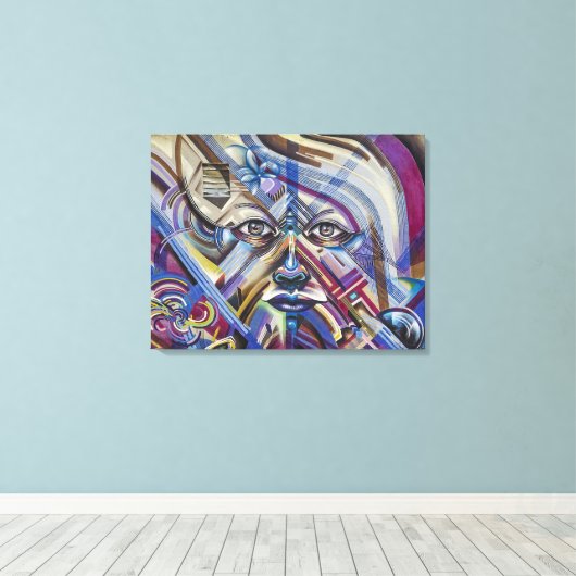 Abstract Canvas Afdruk (Insitu (Houten vloer))