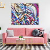 Abstract Canvas Afdruk (Insitu (Woonkamer))
