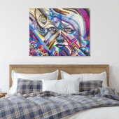 Abstract Canvas Afdruk (Insitu (Slaapkamer))