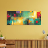 Abstract Canvas Afdruk (Insitu (Woonkamer))