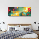 Abstract Canvas Afdruk (Insitu (Slaapkamer))