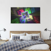 Abstract Canvas Afdruk (Insitu (Slaapkamer))