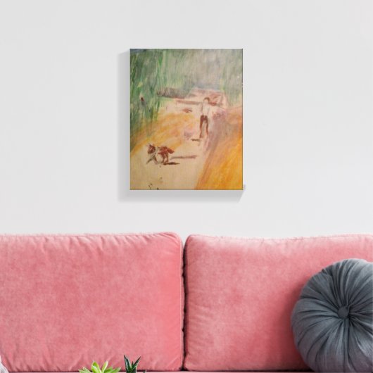 Abstract Canvas Afdruk (Insitu (Woonkamer))