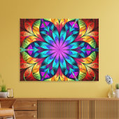 Abstract Canvas Afdruk (Insitu (Woonkamer))