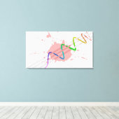 Abstract Canvas Afdruk (Insitu (Houten vloer))