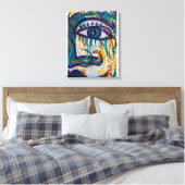 Abstract Canvas Afdruk (Insitu (Slaapkamer))