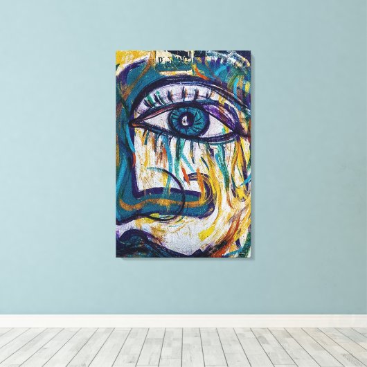 Abstract Canvas Afdruk (Insitu (Houten vloer))