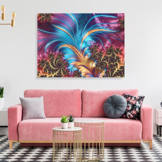 Abstract Canvas Afdruk (Insitu (Woonkamer))