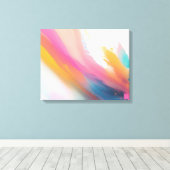 abstract canvas afdruk (Insitu (Houten vloer))