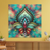 Abstract Canvas Afdruk (Insitu (Woonkamer))