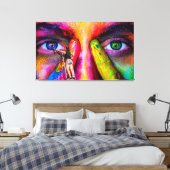 Abstract Canvas Afdruk (Insitu (Slaapkamer))