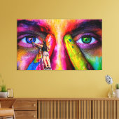 Abstract Canvas Afdruk (Insitu (Woonkamer))