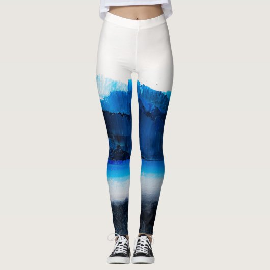 Abstract canvas: moderne kunsttextuur. leggings (Voorkant)