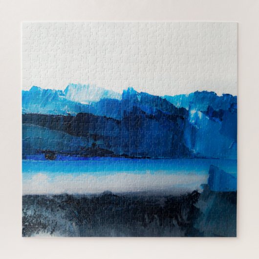 Abstract canvas: moderne kunsttextuur. legpuzzel (Verticaal)