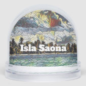 Abstract Caribbean Beach Brick Art Isla Saona (Avant)