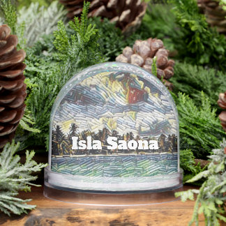 Abstract Caribbean Beach Brick Art Isla Saona Sneeuwbol