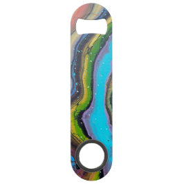 Abstract Caribbean Limoen Paarse flesopener Speed Flessenopener