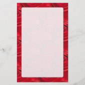 Abstract centrum van het rode rozenpatroon briefpapier (Voorkant)