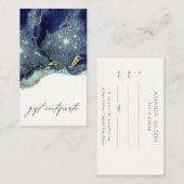 Abstract certificaat voor cadeauboninktvinnen (Voorkant / Achterkant)