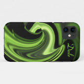 Abstract Chartreuse Heart iPhone5 hoesje Personali (Achterkant (horizontaal))