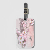 Abstract Cherry Blossom - Gepersonaliseerd Bagagel Bagagelabel (Voorkant (verticaal))