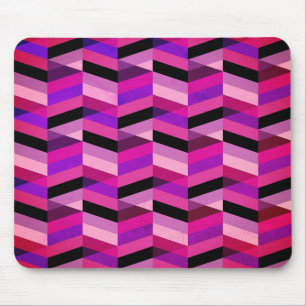 Abstract Chevron/Herringbone Paars en Violet Muismat