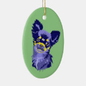 Abstract Chihuahua Keramisch Ornament (Rechts)