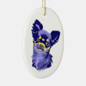 Abstract Chihuahua Keramisch Ornament (Rechts)