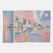 Abstract Christmas Geometry Theedoek (Horizontaal)