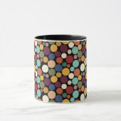 Abstract Circle Custom Message Gift Coffee Mug (Centre)
