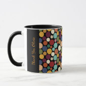 Abstract Circle Custom Message Gift Coffee Mug (Gauche)