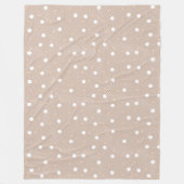 Abstract Circle Kust Zand Gekleurde Strand Hues Fleece Deken (Voorkant)