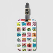 Abstract Circle Shapes Designs Illustration Bagagelabel (Voorkant (verticaal))