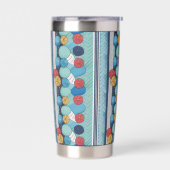 Abstract Circles Geïsoleerde Drinkbeker (Links)