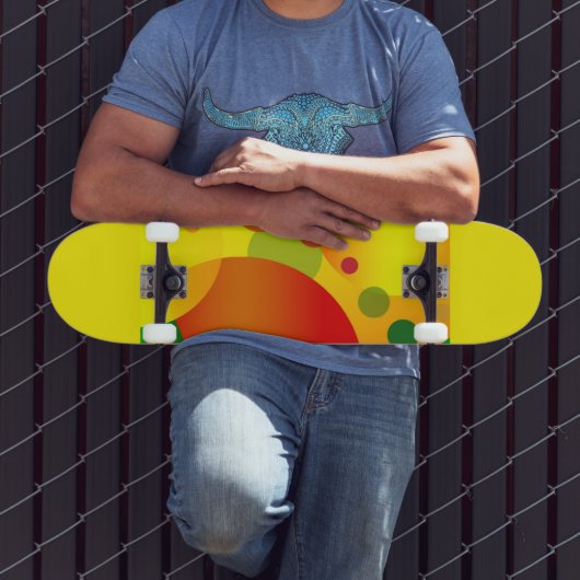 ABSTRACT CIRCLES Skateboard (Buiten 3)