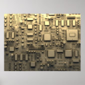 Abstract circuit board poster (Voorkant)