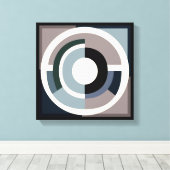 Abstract Circular Muted Tones - Stretched Canvas (Insitu (Houten vloer))